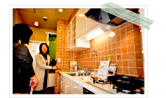 キッチンのご案内している写真